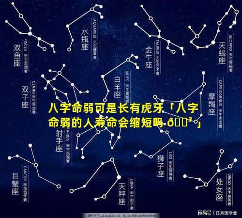 八字命弱可是长有虎牙「八字命弱的人寿命会缩短吗 🌳 」